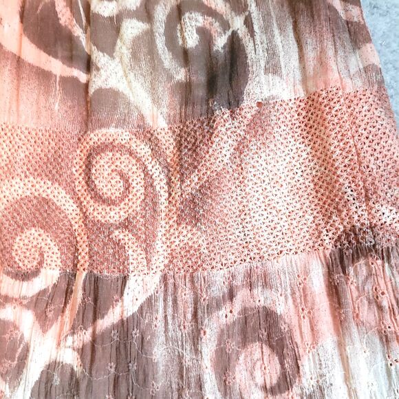 Compagnie Nouvelle Women’s Size Large Pink Lined Broomstick Skirt Bohemian - Picture 2 of 6